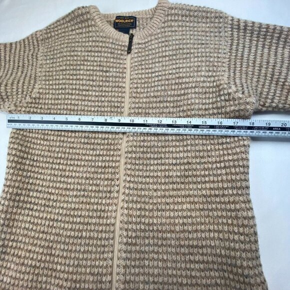 Woolrich Vintage Cardigan Sweater 100% Wool Thick Knit Zip-Up Women's Medium EUC - Picture 6 of 12